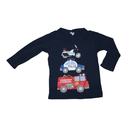 Långärmad T-shirt från LINDEX - Storlek 92 - Blå