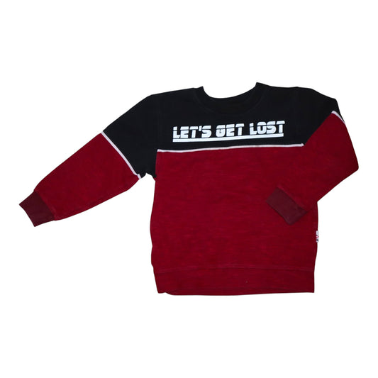 Tröja - Storlek 98 - Svart & Röd