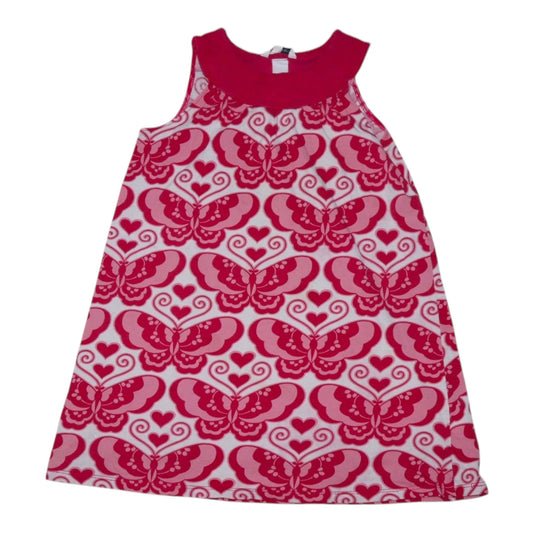 Kortärmad Klänning från H&M - Storlek 122/128 - Röd (White)