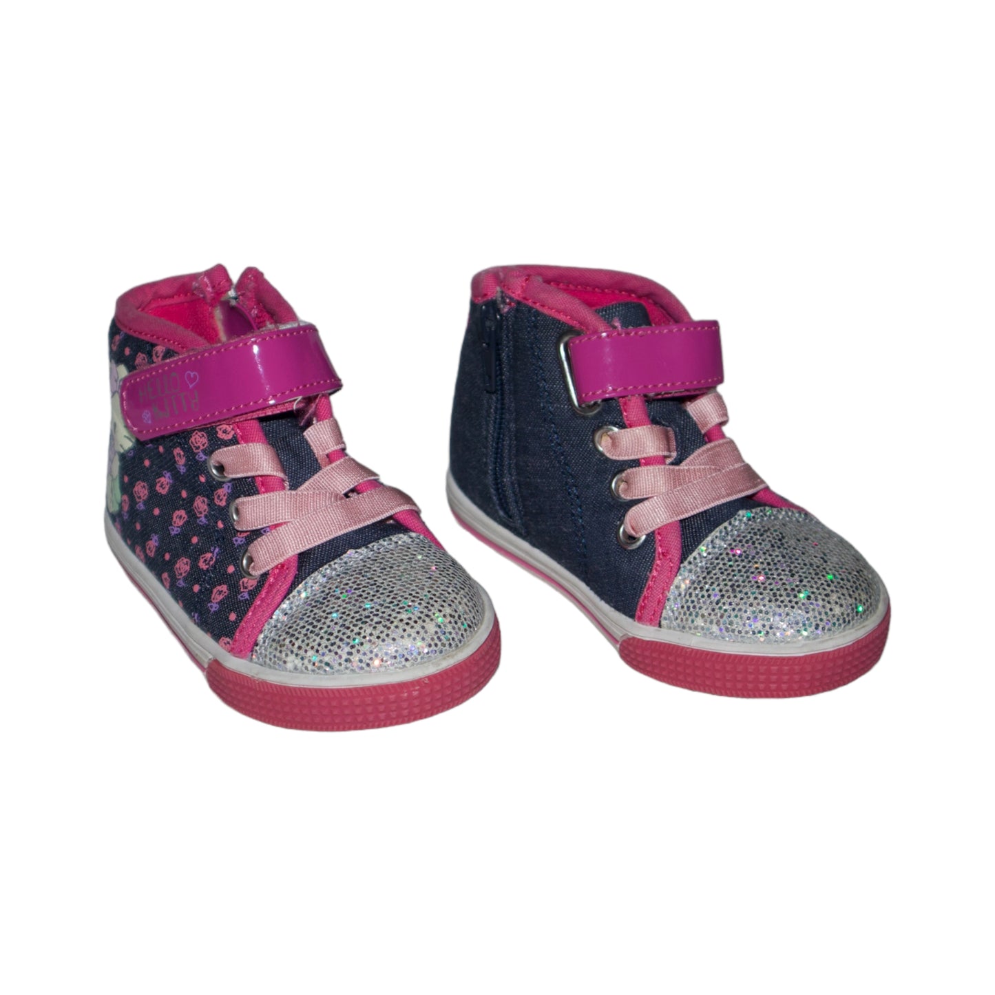 Sneakers Från HELLO KITTY - Storlek 21 (Innermått 13cm) - Morkblå & Rosa