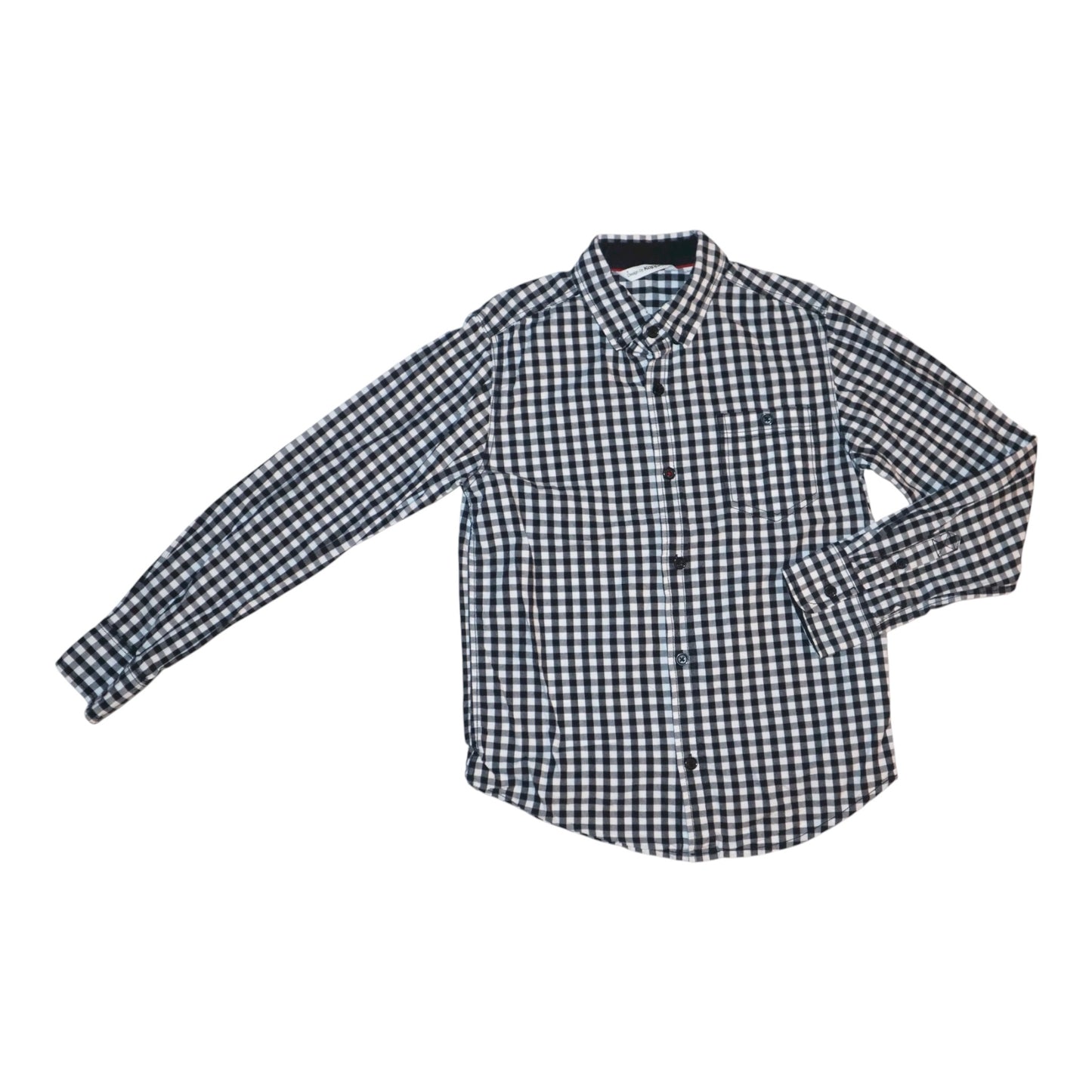 Långärmad Skjorta från KappAhI - Storlek 134 - Svart & Vit