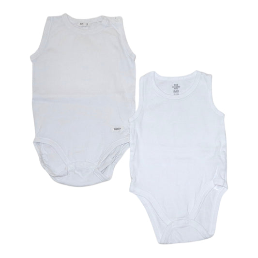 Linne Body (2 Pack) från newbie & LC WAIKIKI - Storlek 80/86 - Vit