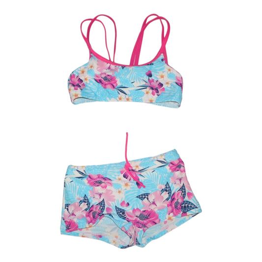 2-Delad Baddräkt från Stadium - Storlek 110/116 - Rosa & Blå (Multi)