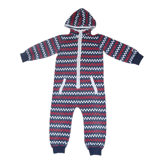 Overall/ Jumpsuit från Kaxs by KappAhl - Storlek 86/92 - Röd & Blå