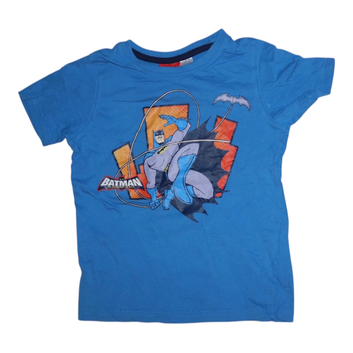 Kortärmad T-shirt från BATMAN - Storlek110/116 - Blå & Svart (Multi)