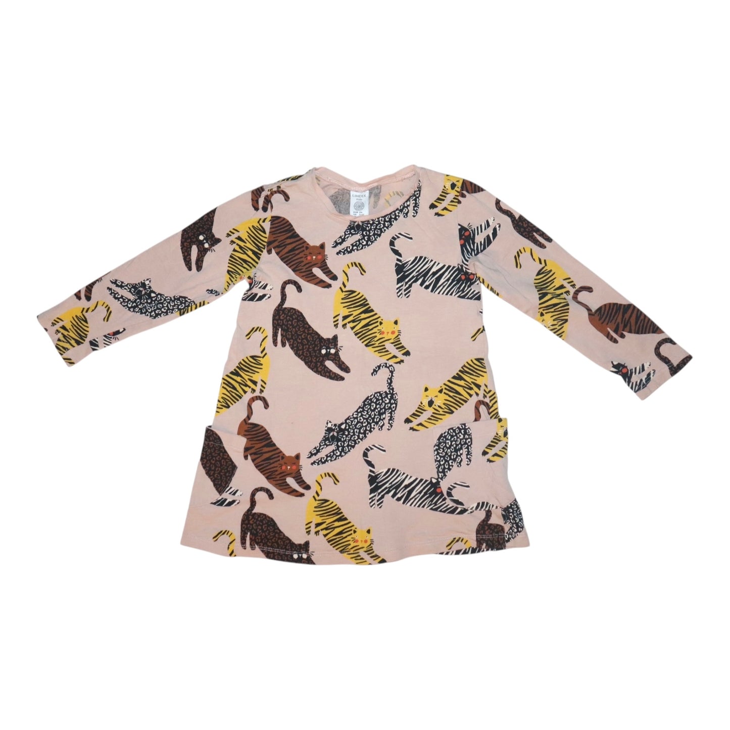 Klänning från LINDEX - Storlek 116 - Ljusrosa & Gul (Multi)