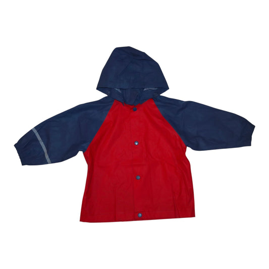 Ofodrad Regnjacka från LINDEX - Storlek 92 - Röd & Marinblå