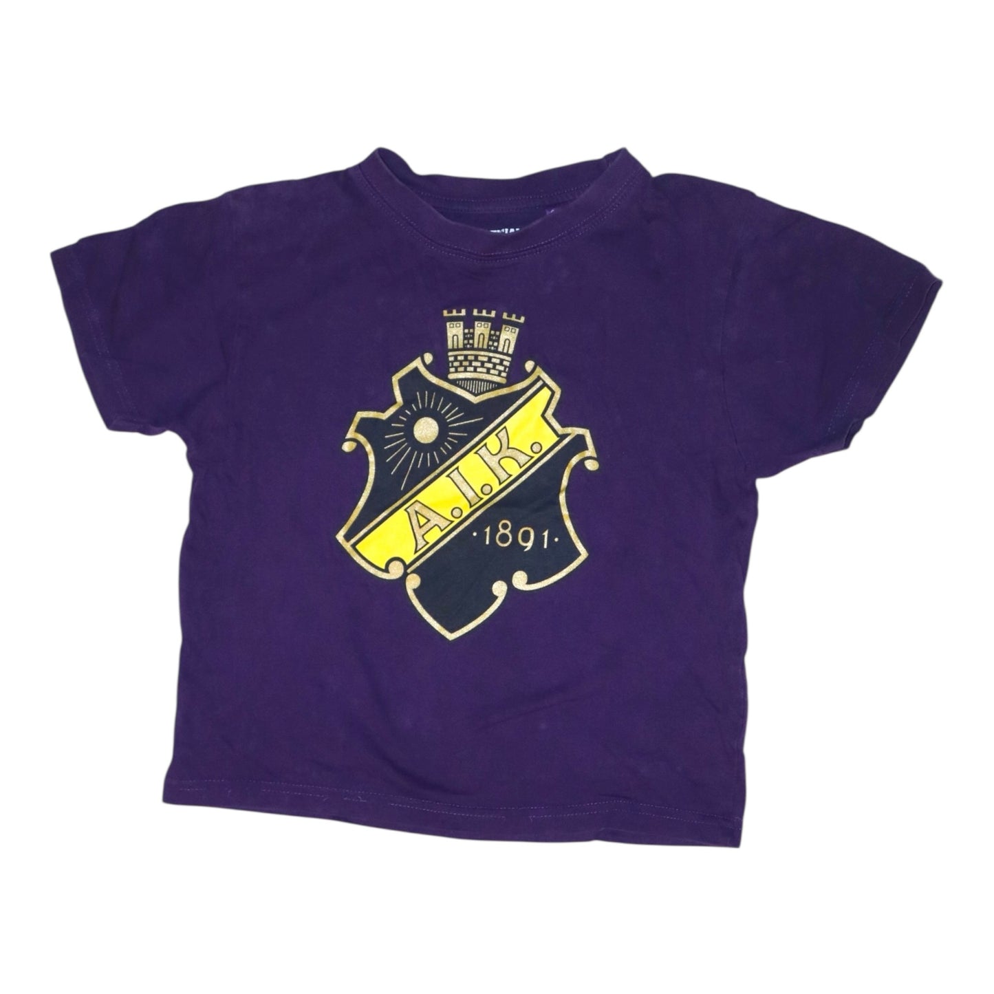 Kortärmad T-shirt från A.I.K OFFICIAL MERCHANDISE - Storlek 92 - Lila
