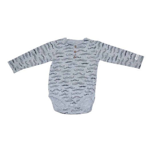 Långärmad Body från newbie - Storlek 86 - Grå