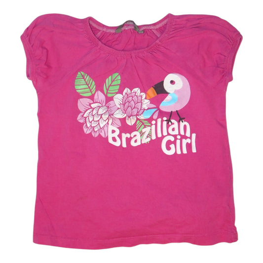 Kortärmad T-shirt från LINDEX - Storlek 110 - Rosa