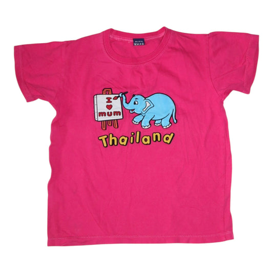 Kortärmad T-shirt från FD ORIGINAL - Storlek 134 - Rosa