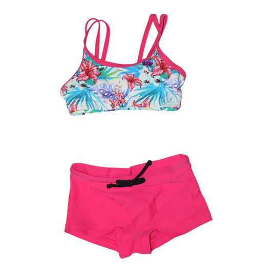 2-Delad Baddräkt från Stadium - Storlek 110/116 - Rosa & Vit  (Multi)