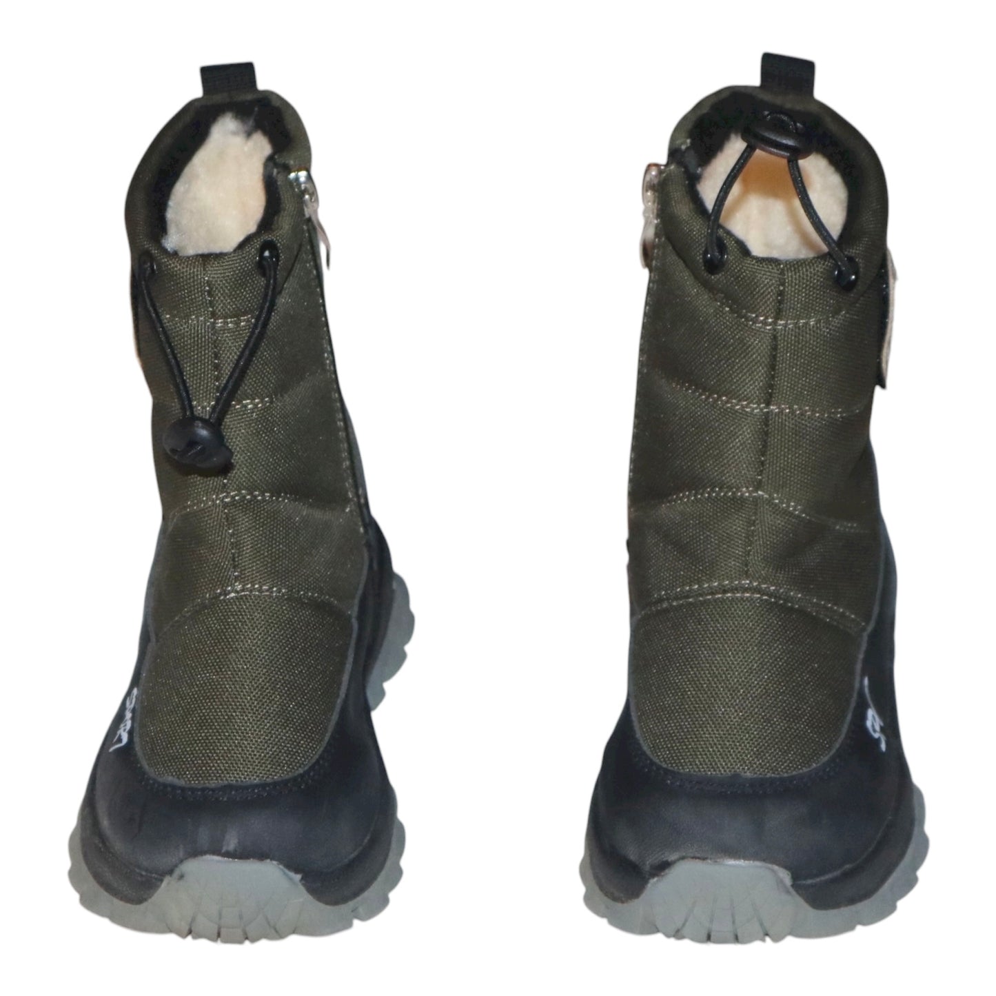 Fodrade Kängor - Storlek 27 (Innermått 17.5cm) - Mörkgrön & Svart