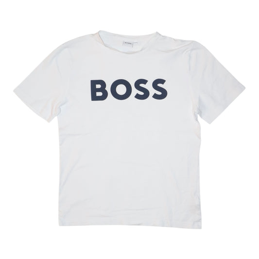 Kortärmad T-shirt från BOSS - Storlek 146/152 (12-XS) - Vit