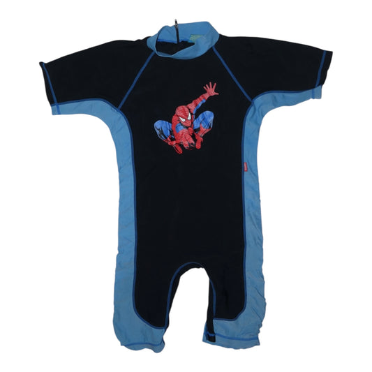 UV Baddräkt från SPIDERMAN - Storlek 110 - Svart & Blå
