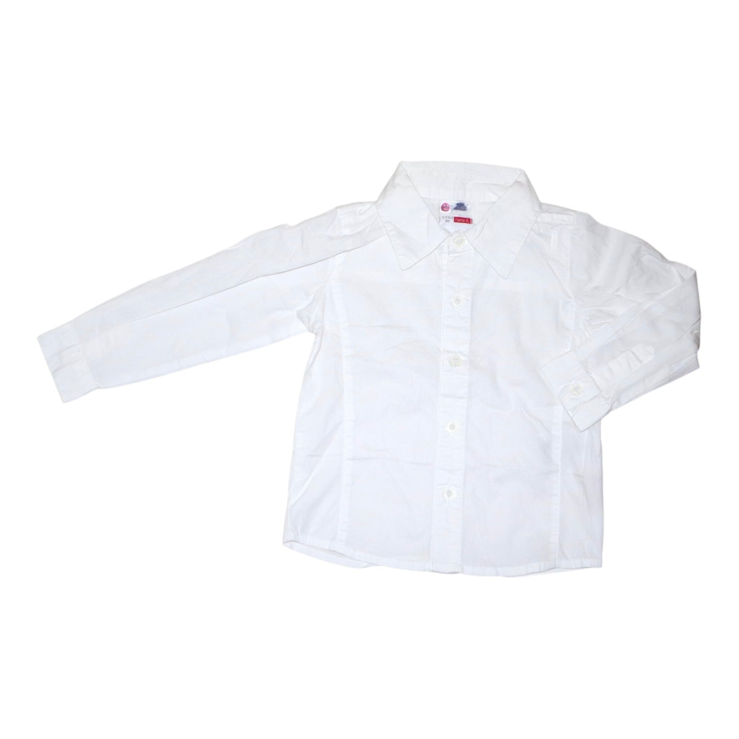 Långärmad Skjorta från name it - Storlek 86 - Vit