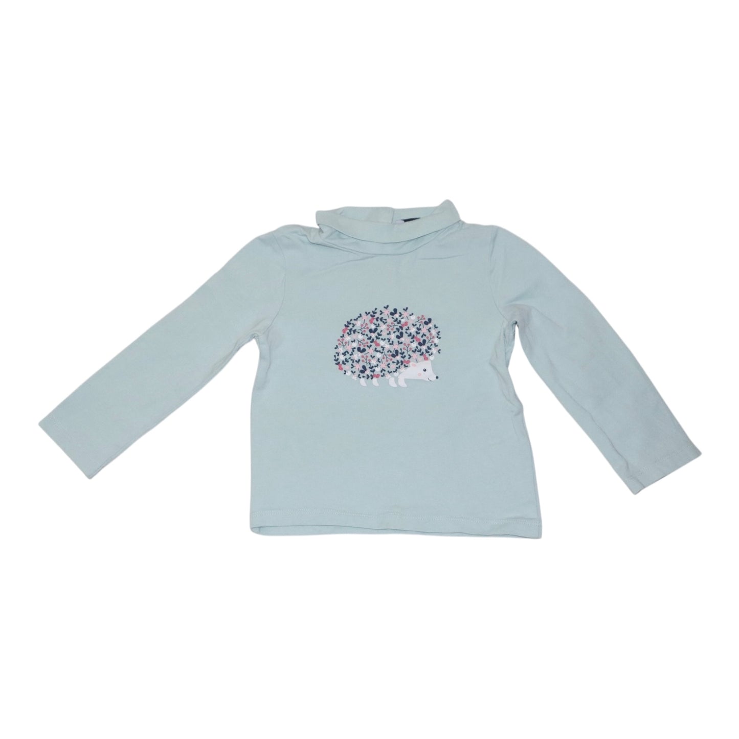 Långärmad T-shirt från BABY - Storlek 80 - Ljusgrön