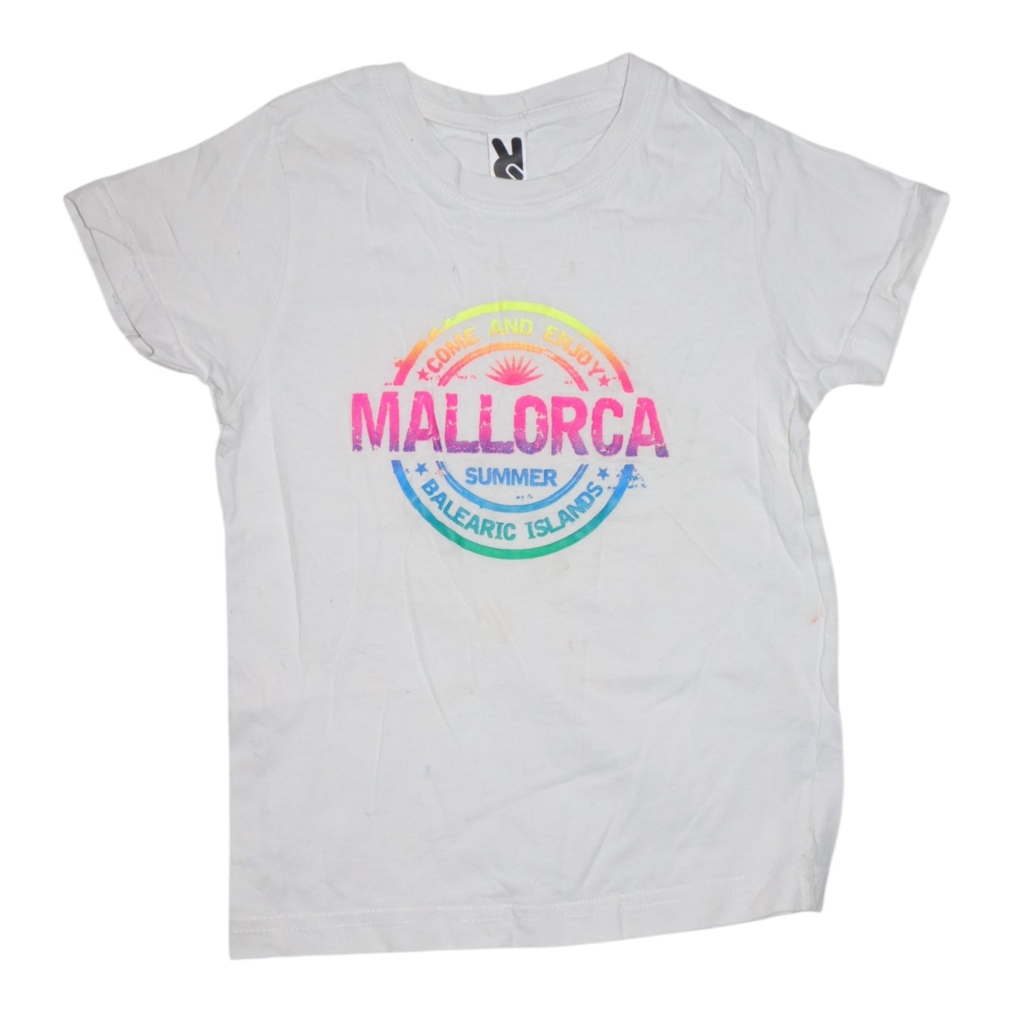 Kortärmad T-shirt från ROLY KIDS - Storlek 116 - Vit