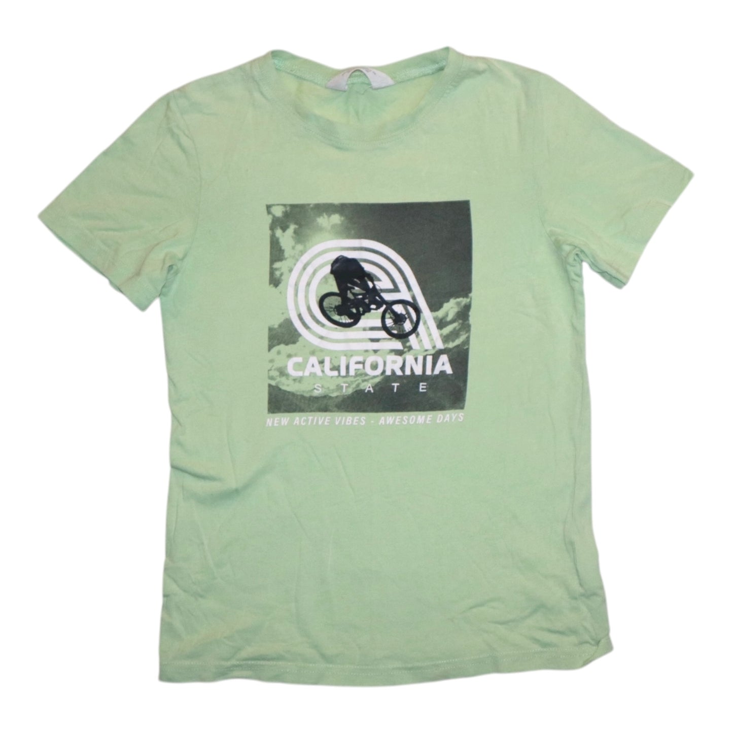 Kortärmad T-shirt från H&M - Storlek 134/140 - Ljusgrön (Multi)