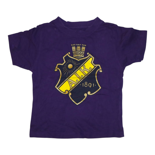 Kortärmad T-shirt från A.I.K OFFICIAL MERCHANDISE - Storlek 110/116 - Lila