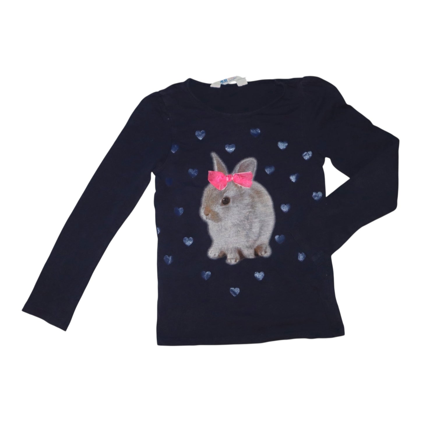 Långärmad T-shirt från H&M - Storlek 110/116 - Mörkblå