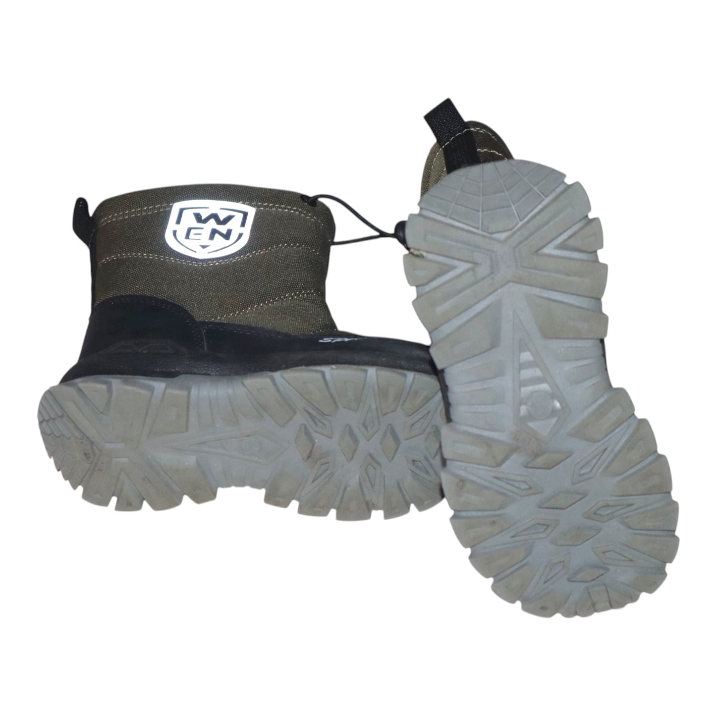 Fodrade Kängor - Storlek 27 (Innermått 17.5cm) - Mörkgrön & Svart