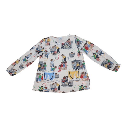 Långärmad Klänning från POLARN O. PYRET - Storlek 116 - Vit (Multi)