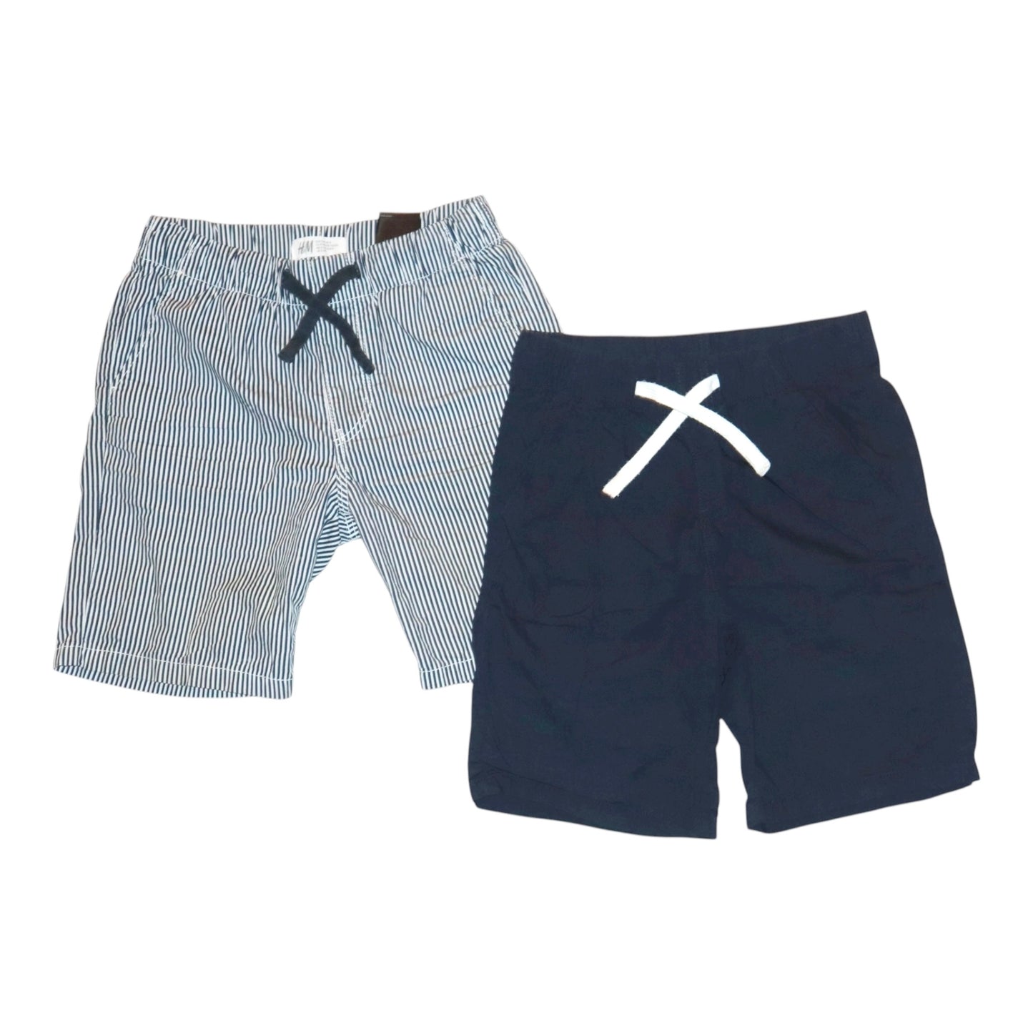 Shorts (2 Pack) från H&M - Storlek 134 - Vit & Mörkblå