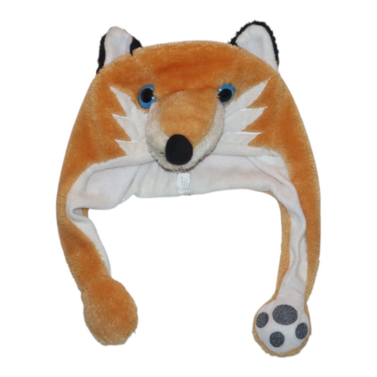 Vinter Mössa - Storlek 92/98 - Orange & Vit