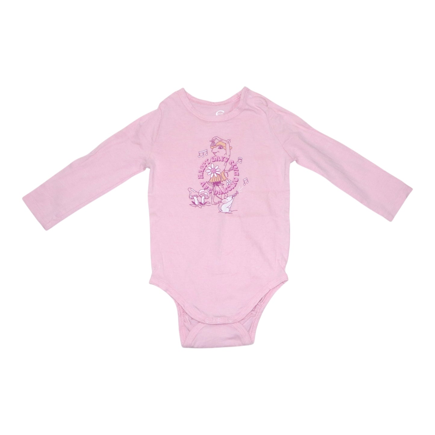 Långärmad Body (2 Pack) från Cubus - Storlek 86 - Rosa