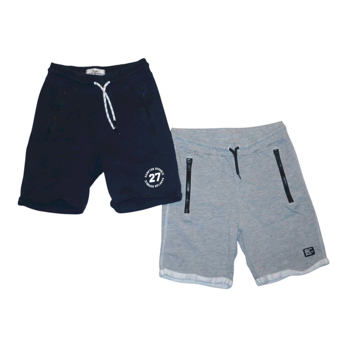Shorts (2 Pack) från HAMPTON REPUBLIC & KappAhI - Storlek 134/140 - Mörkblå & Ljusgrå