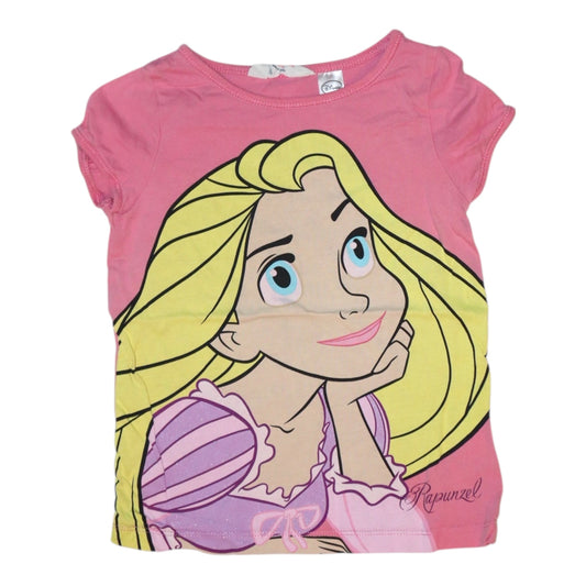 Kortärmad T-shirt från H&M - Storlek 110/116 - Rosa & Gul