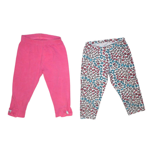 Byxor (2 Pack) från REF & DMB - Storlek 116 - Rosa & Grön (Multi)