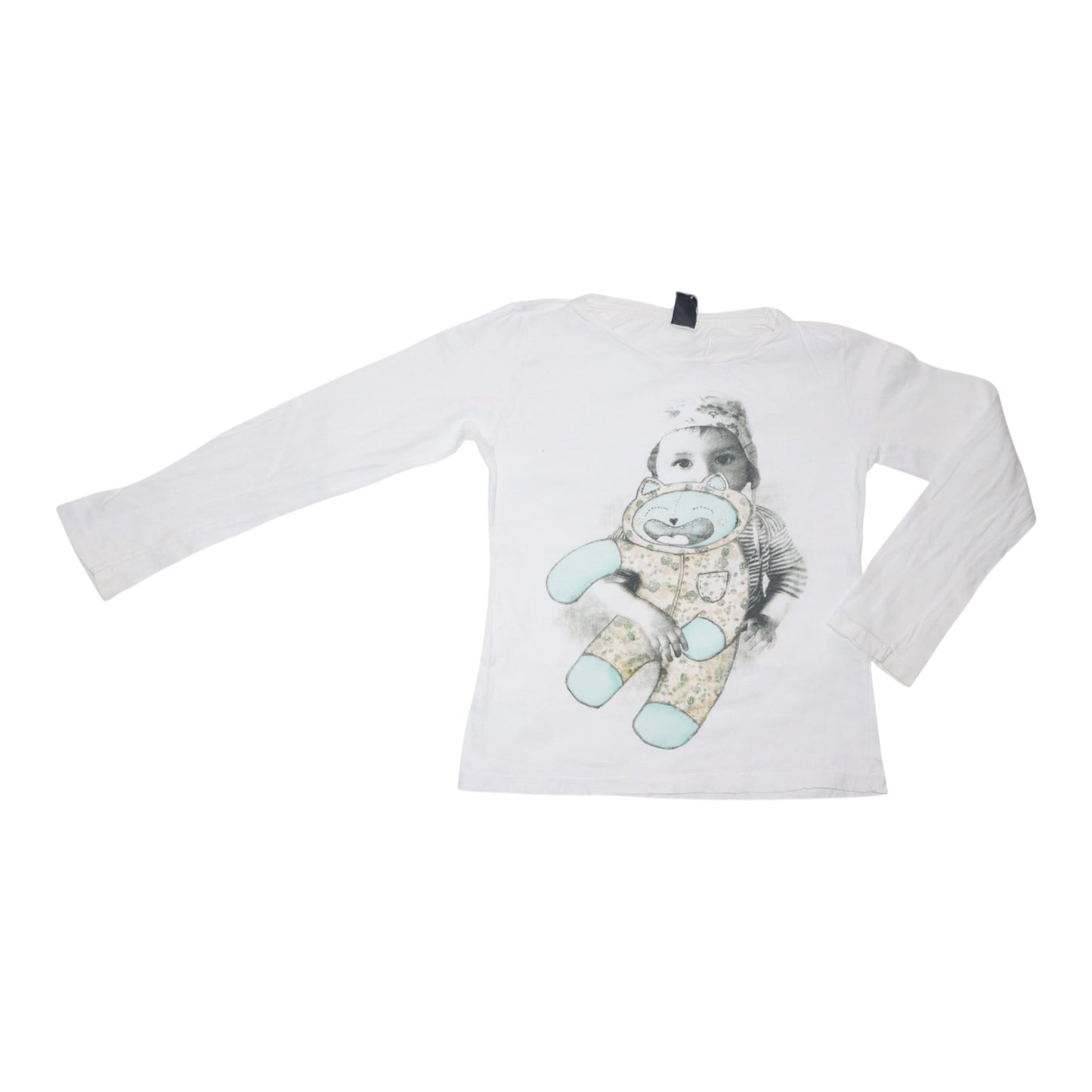 Långärmad T-shirt från Zara Kids - Storlek 118 - Vit