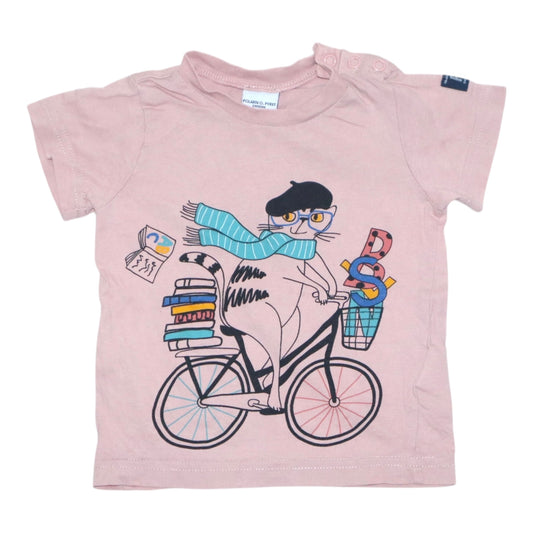 Kortärmad T-shirt från POLARN O. PYRET - Storlek 80 - Ljusrosa