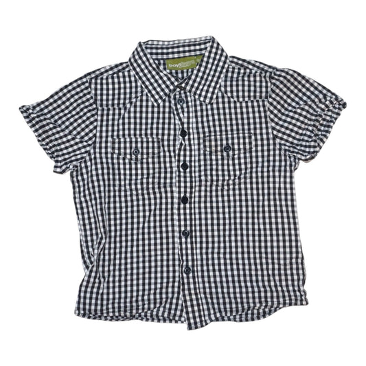 Kortärmad Skjorta från Kappahl - Storlek 128 - Svart & Vit