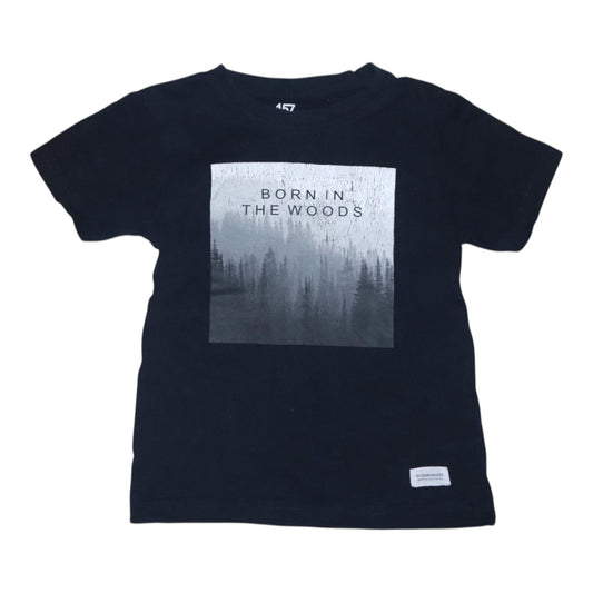 Kortärmad T-shirt från 157 - Storlek 100 - Mörkblå