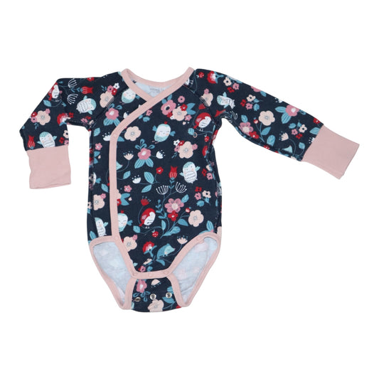 Långärmad Omlottbody från POLARN O. PYRET - Storlek 68 - Mörkblå (Multi)