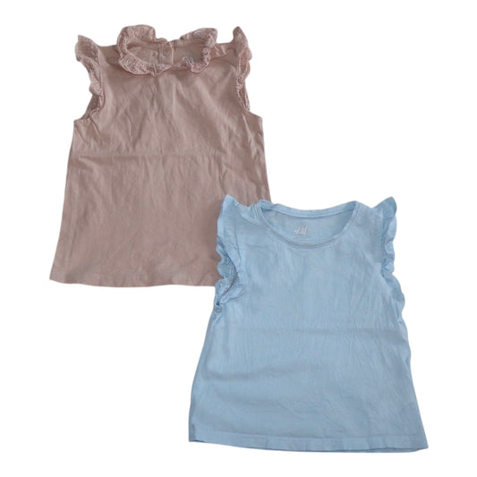 Linne (2 Pack) från C&A & H&M - Storlek 92 - Ljusrosa & Ljusblå