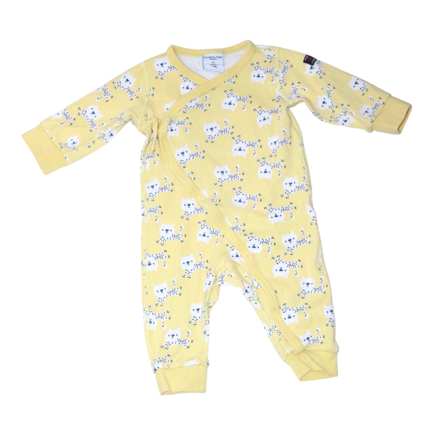 Byxdress/Jumpsuit från POLARN O. PYRET - Storlek 62 - Gul (Multi)