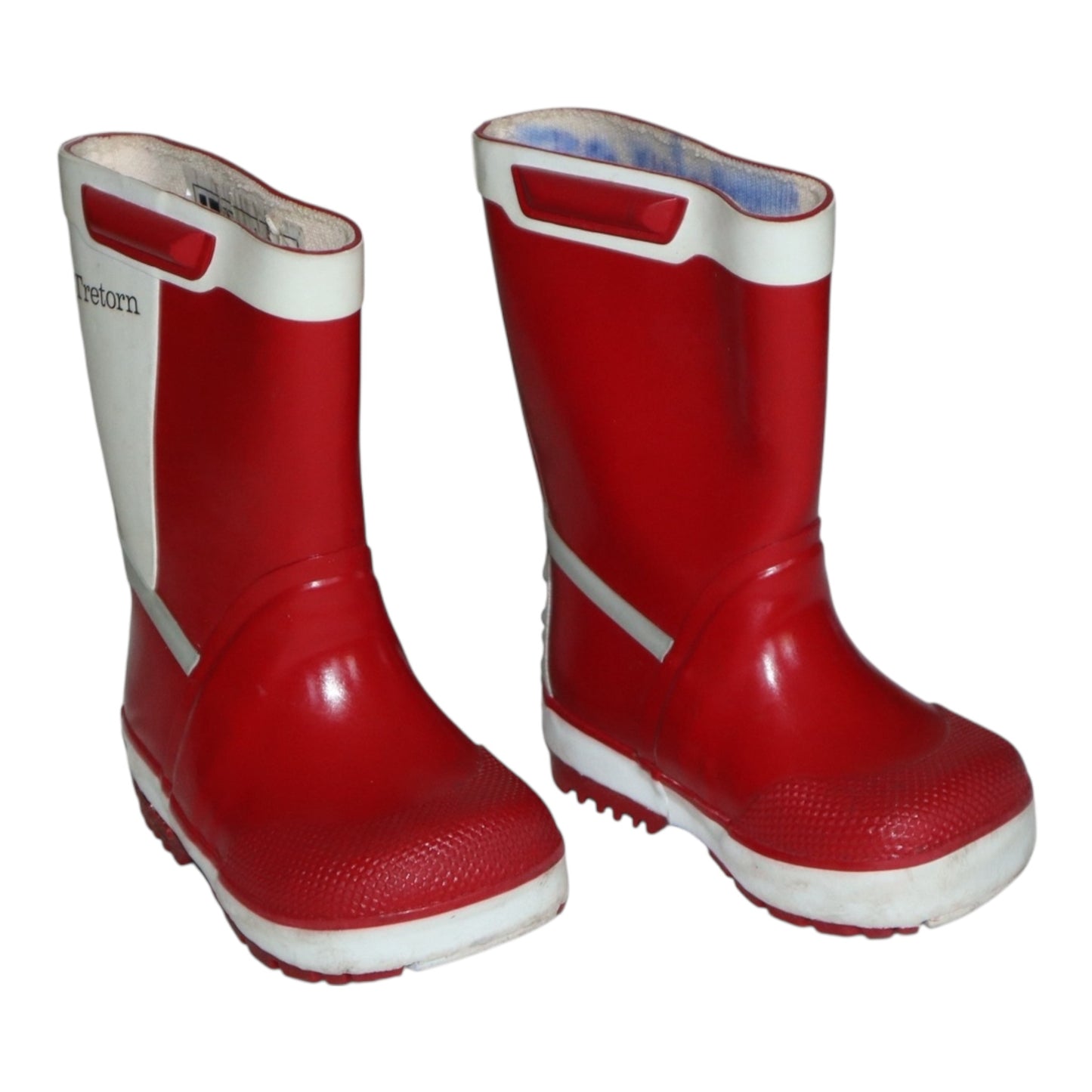 Ofodrade Gummistövlar från Tretorn - Storlek 19 (Innermått 12.5cm) - Röd & Vit
