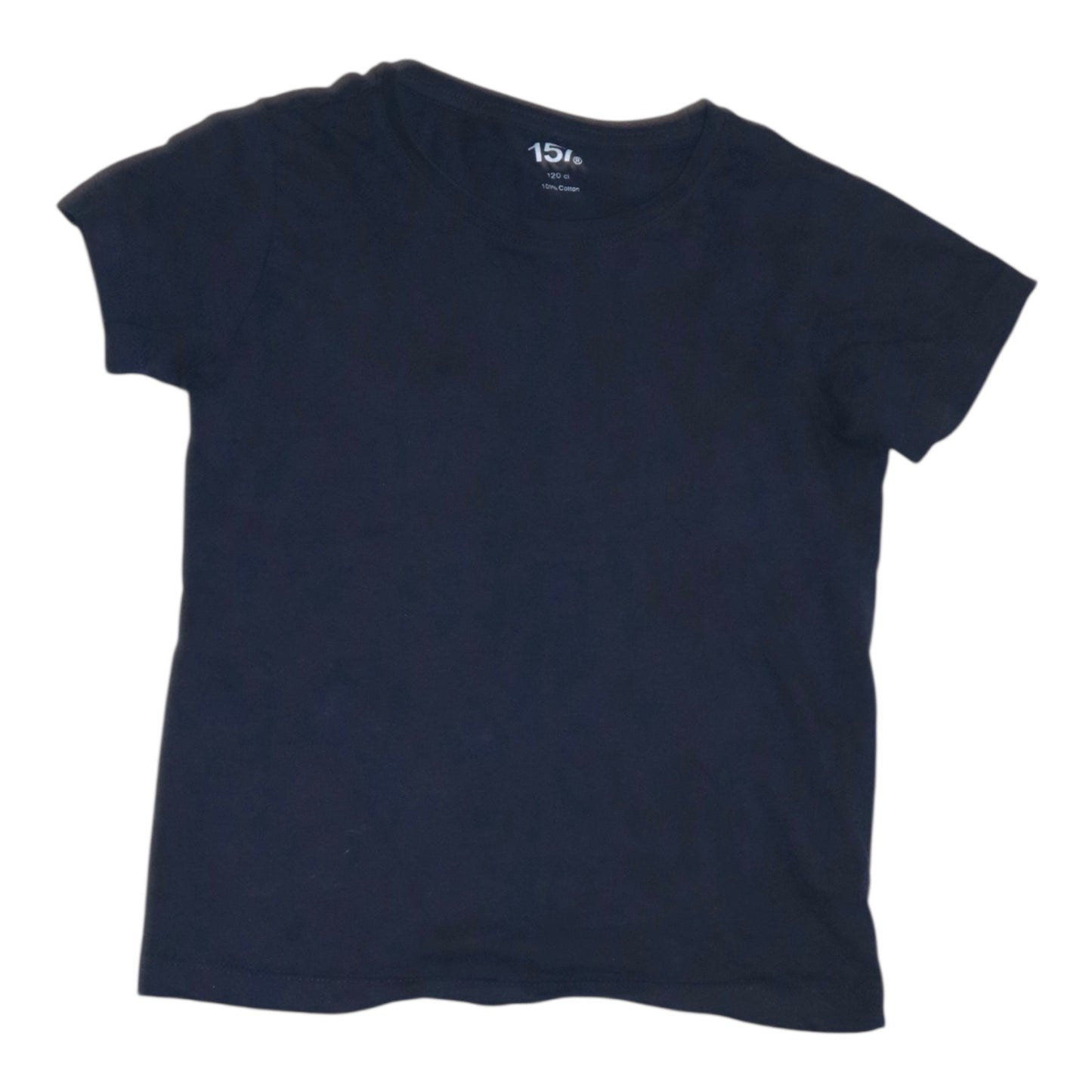 Kortärmad T-shirt från 157 - Storlek 120 - Mörkblå