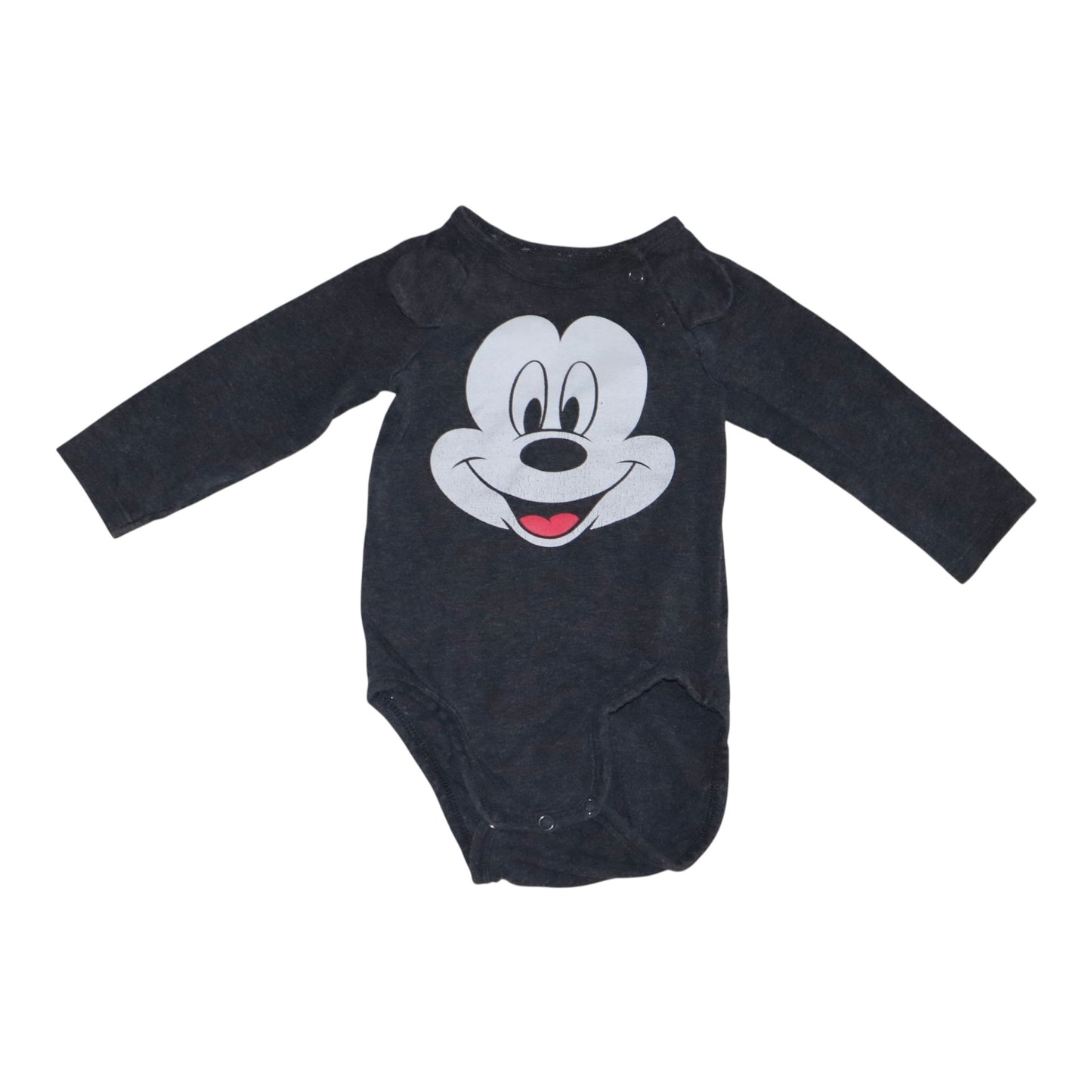 Långärmad Body från H&M - Storlek 68 - Mörkgrå