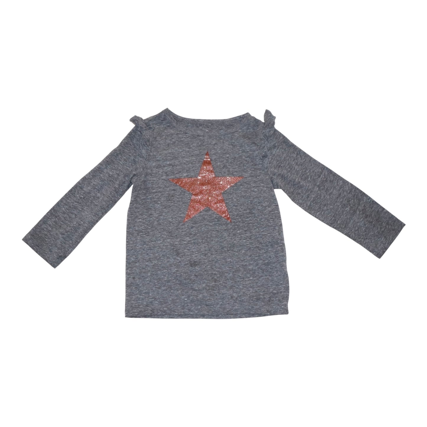 Långärmad T-shirt (2 Pack) från next - Storlek 98 - Grå & Gul