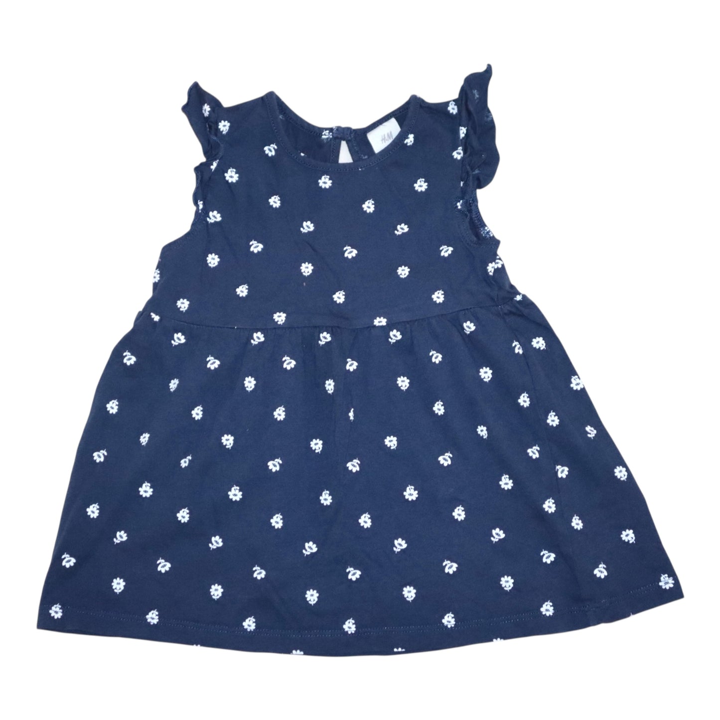 Kortärmad Klänning från H&M - Storlek 74 - Blå