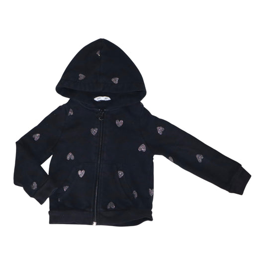 Tröja med huva från H&M - Storlek 86 - Svart