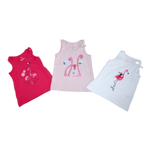 Linne (3 Pack) från lupilu - Storlek 86/92 - Rosa & Vit