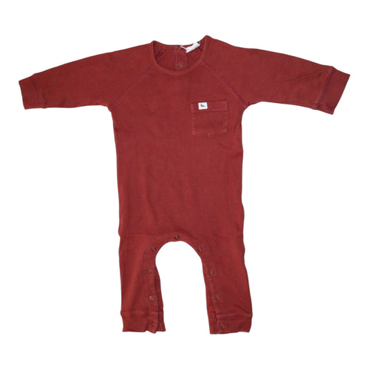 Byxdress/ Jumpsuit från Turtlelove - Storlek 74/80 - Rödbrun