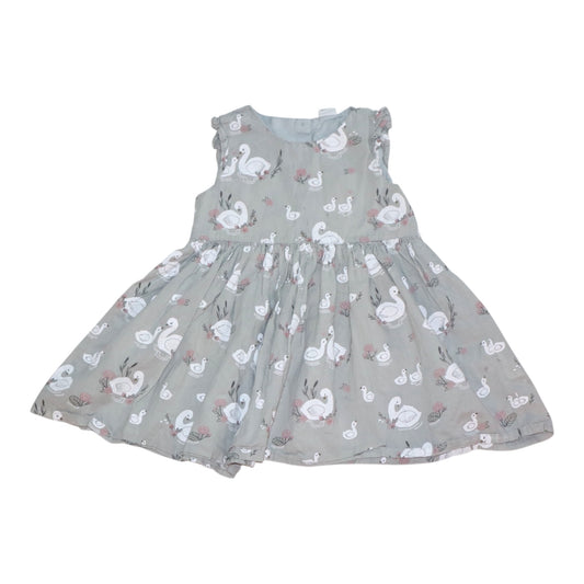 Kortärmad Klänning från H&M - Storlek 92 - Ljusgrön