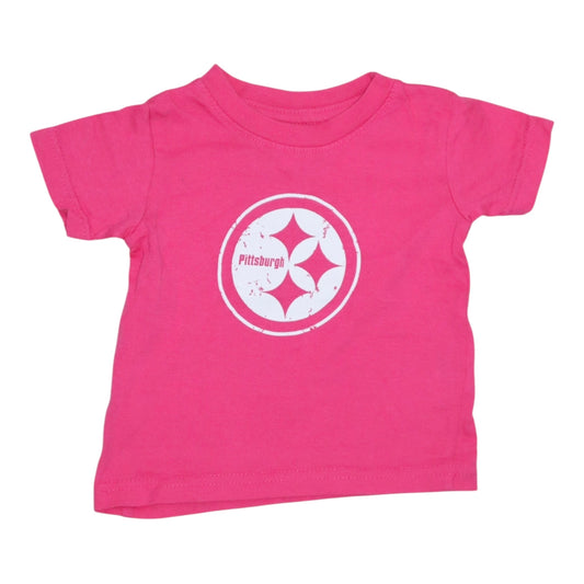 Kortärmad T-shirt från RABBIT SKINS - Storlek 68 - Rosa